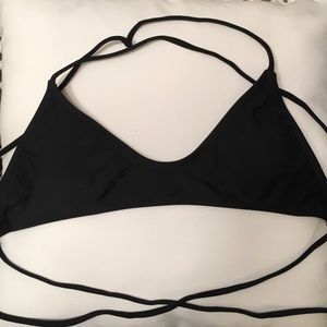Black strappy bikini top